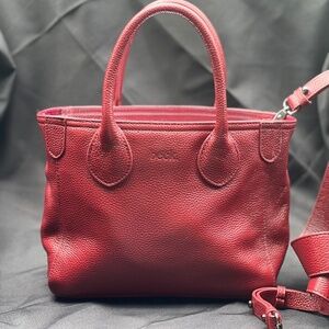 Beck Bag Beckon in Barcelona (Brick Red) With Cross Body Strap